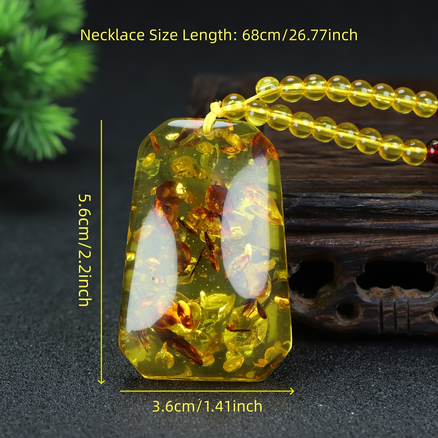 Square Peace Pendant for Men & Women, Minimalist Design